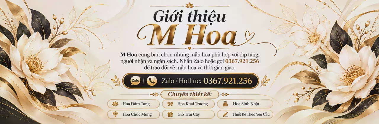 Ảnh bìa Shop hoa tươi Phường Long Tuyền Cần Thơ - Từ lời nhắn đến món hoa vừa ý